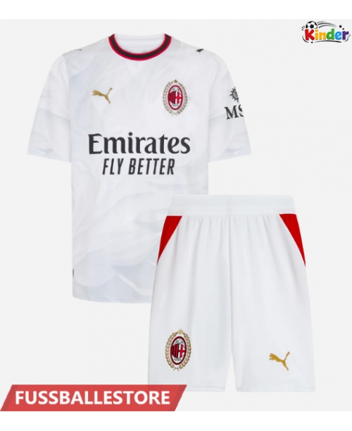 Günstige AC Milan Diego Moreira #22 Auswärts Trikotsatzt Kinder 2026-27 Kurzarm (+ Kurze Hosen)